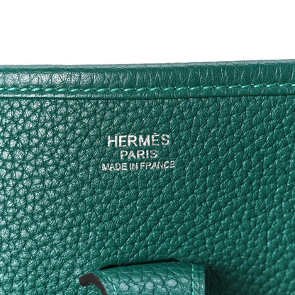 Hermes Taurillon Clemence Evelyne III PM Malachite 7 of 12