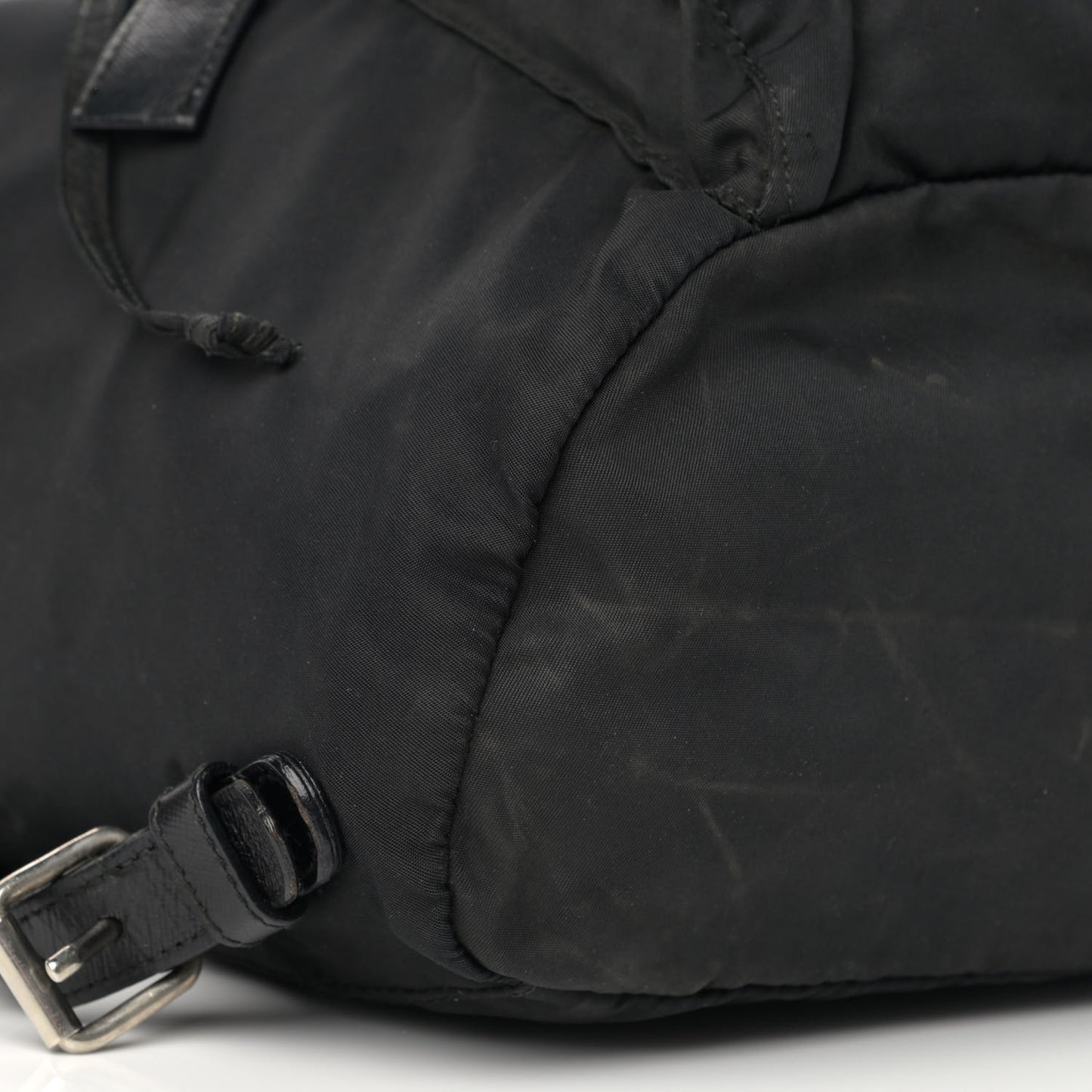 Nylon Vela Cinch Backpack Black