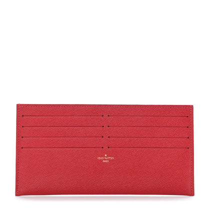Louis Vuitton Calfskin Felicie Card Holder Insert Cherry 1 of 6