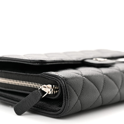 Chanel Caviar Quilted Phone Holder Wallet on Removable Chain Black 11 of 17