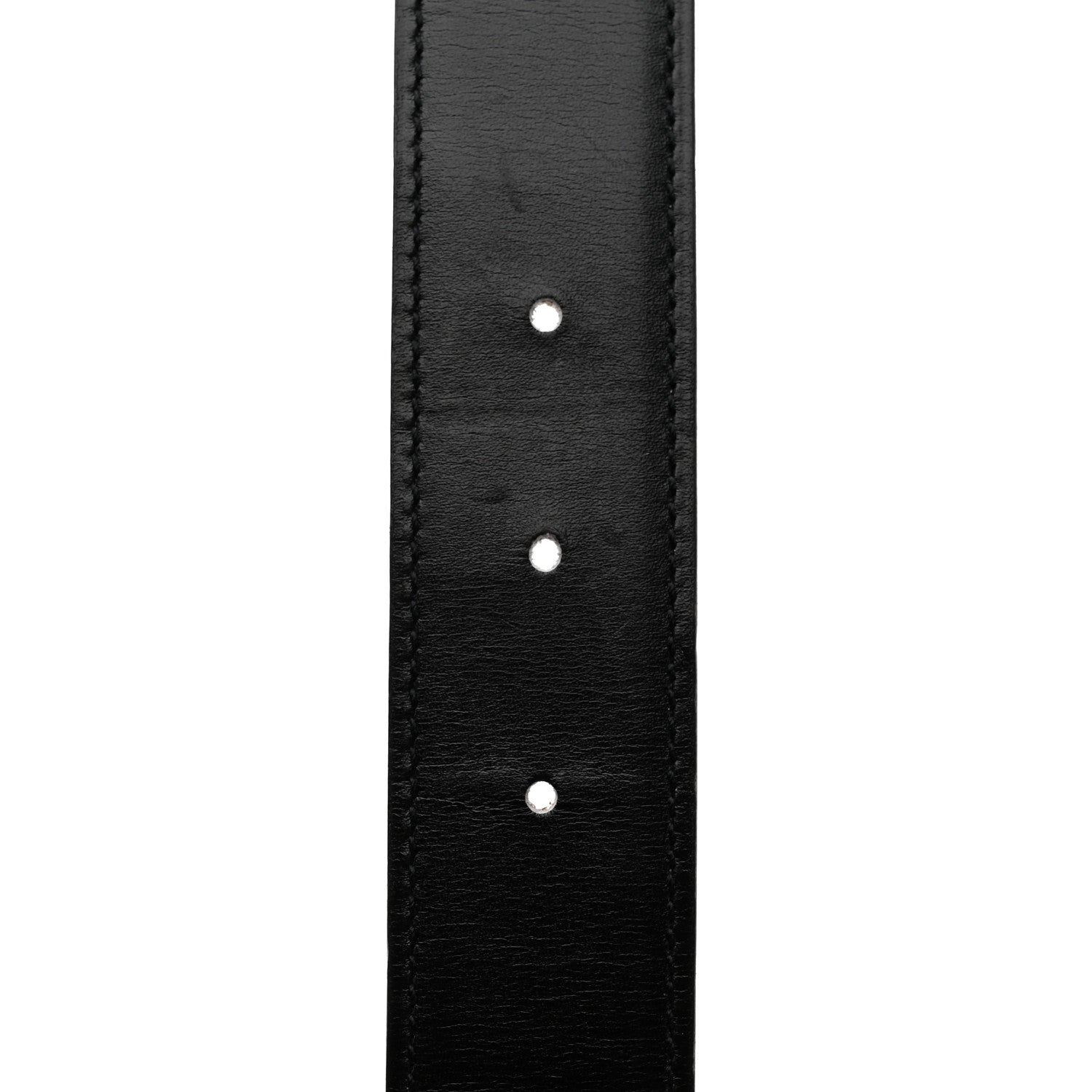 Hermes Box Courchevel 32mm Belt Strap 65 Black Gold 4 of 8