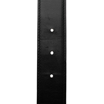 Hermes Box Courchevel 32mm Belt Strap 65 Black Gold 4 of 8