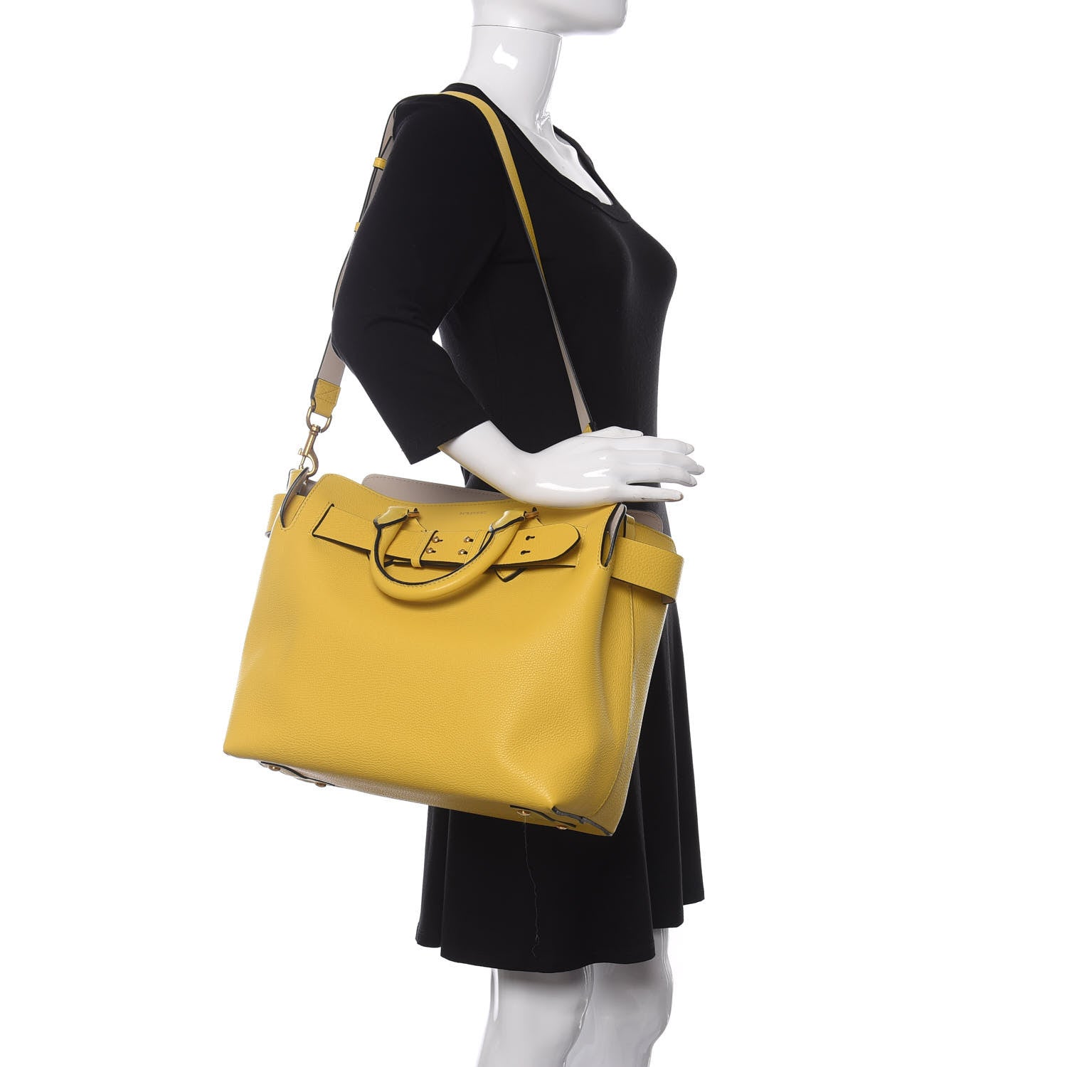 Burberry Marais Calfskin Medium Belt Bag Bright Larch Yellow 2 of 9