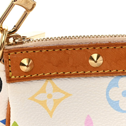 Louis Vuitton Monogram Multicolor Pochette Accessories White 10 of 10