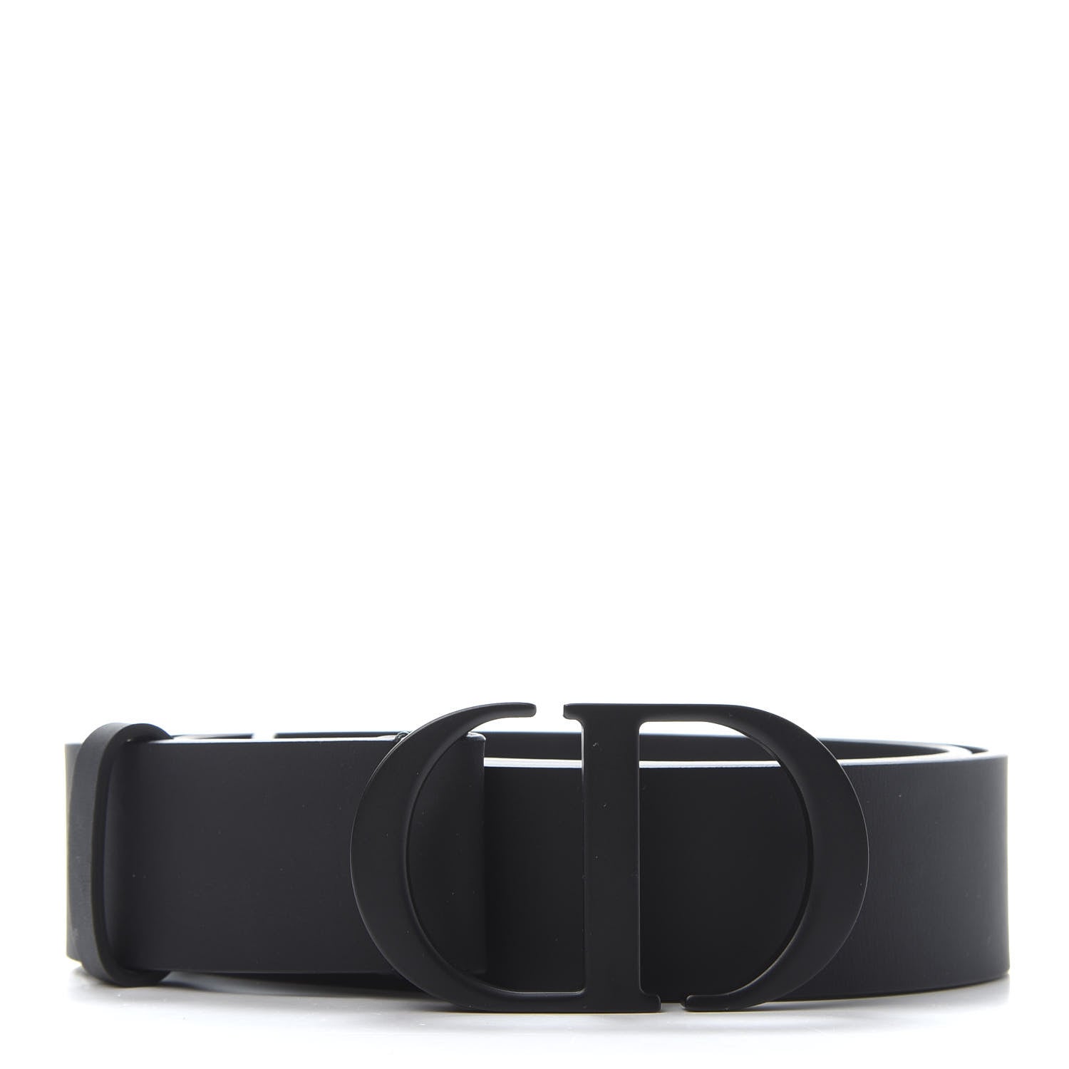 Christian Dior Ultra Matte Calfskin 35mm Montaigne Belt 80 Black 1 of 8