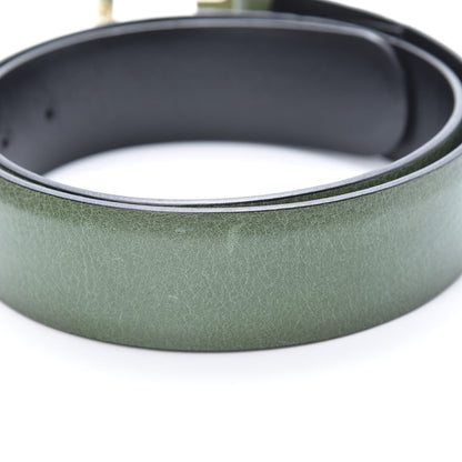 Gucci Calfskin Interlocking G Belt 85 34 Green 8 of 8