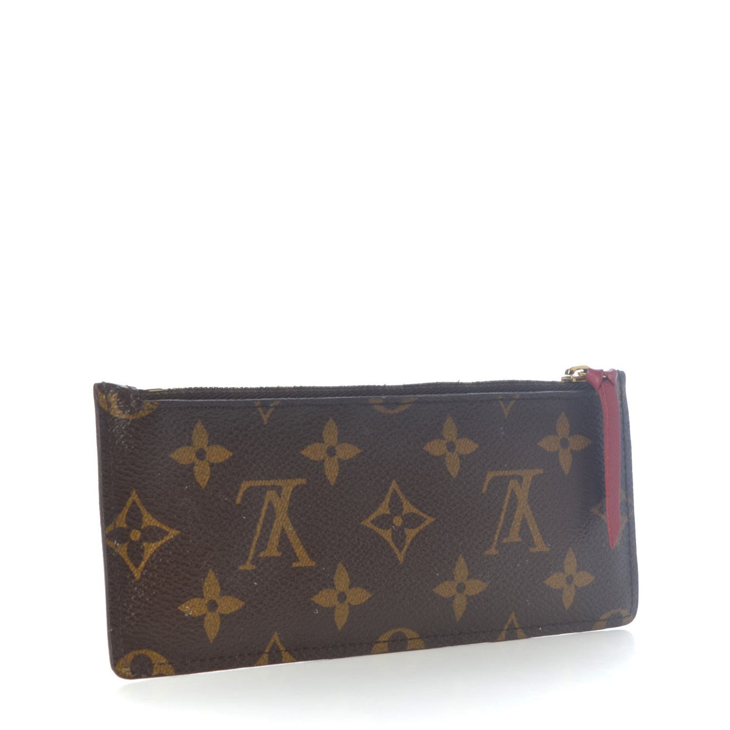 Monogram Josephine Wallet Zippered Insert Red