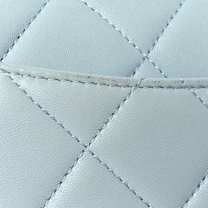 Chanel Lambskin Quilted Small Trendy CC Flap Dual Handle Bag Light Blue 14 of 19