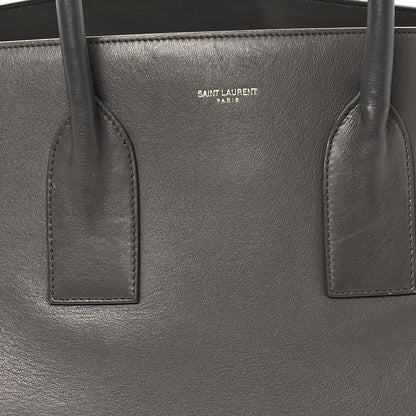 Saint Laurent Calfskin Large Sac de Jour Carryall Grey 9 of 14