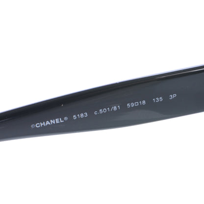 Chanel CC Logo Sunglasses 5183 Black 5 of 6