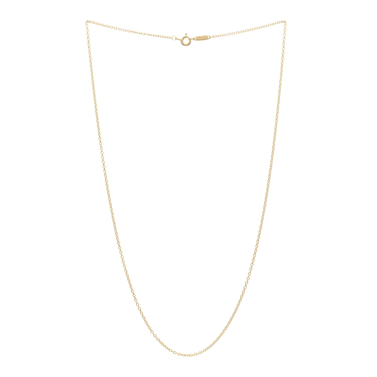 Tiffany 18K Yellow Gold Chain Necklace 18" 3 of 5