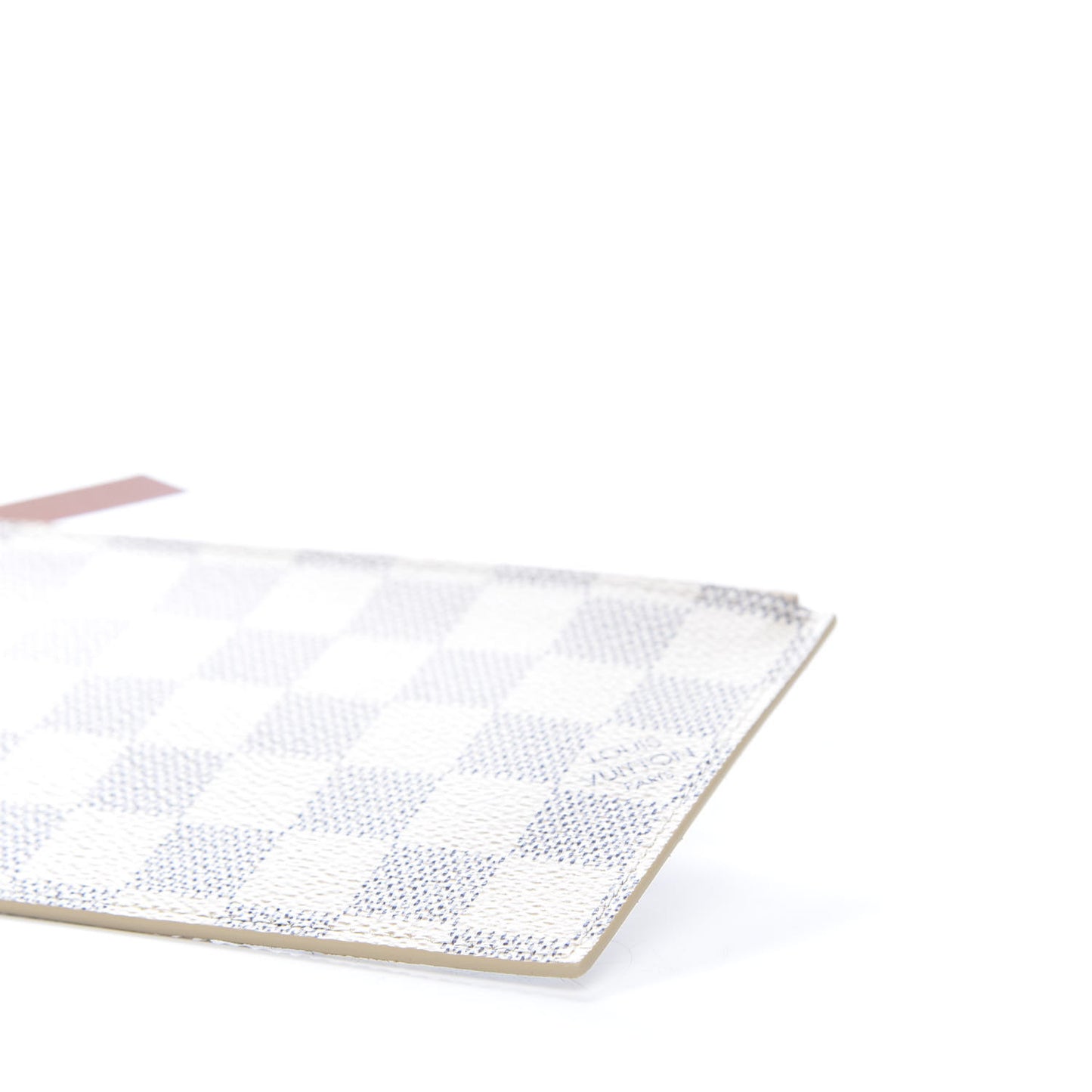 Damier Azur Felicie Chain Wallet Zippered Insert Rose Ballerine