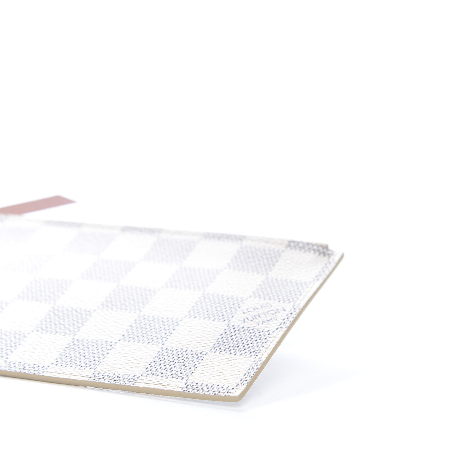 Louis Vuitton Damier Azur Felicie Chain Wallet Zippered Insert Rose Ballerine 8 of 8