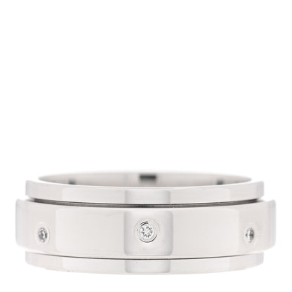 Piaget 18K White Gold 7 Diamond Possession Ring 56 7.5 1 of 4