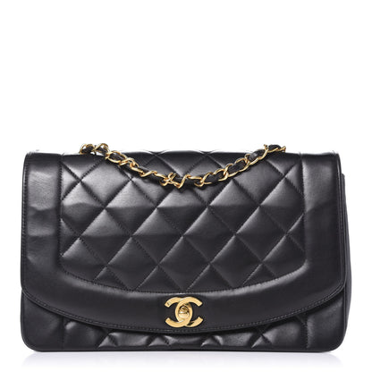 Chanel Lambskin Quilted Medium Single Flap Black 1 of 16