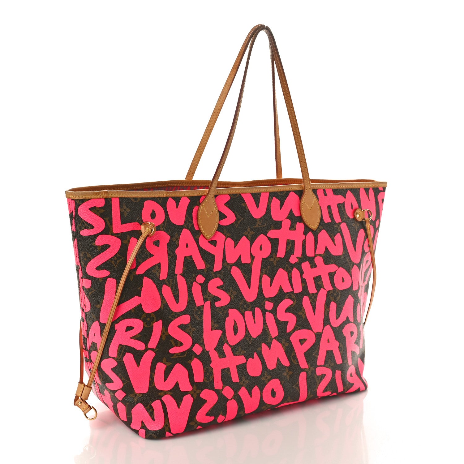 Louis Vuitton Monogram Graffiti Neverfull GM Fuchsia 2 of 11
