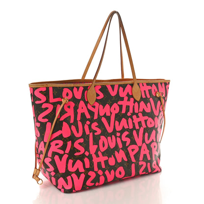 Louis Vuitton Monogram Graffiti Neverfull GM Fuchsia 2 of 11