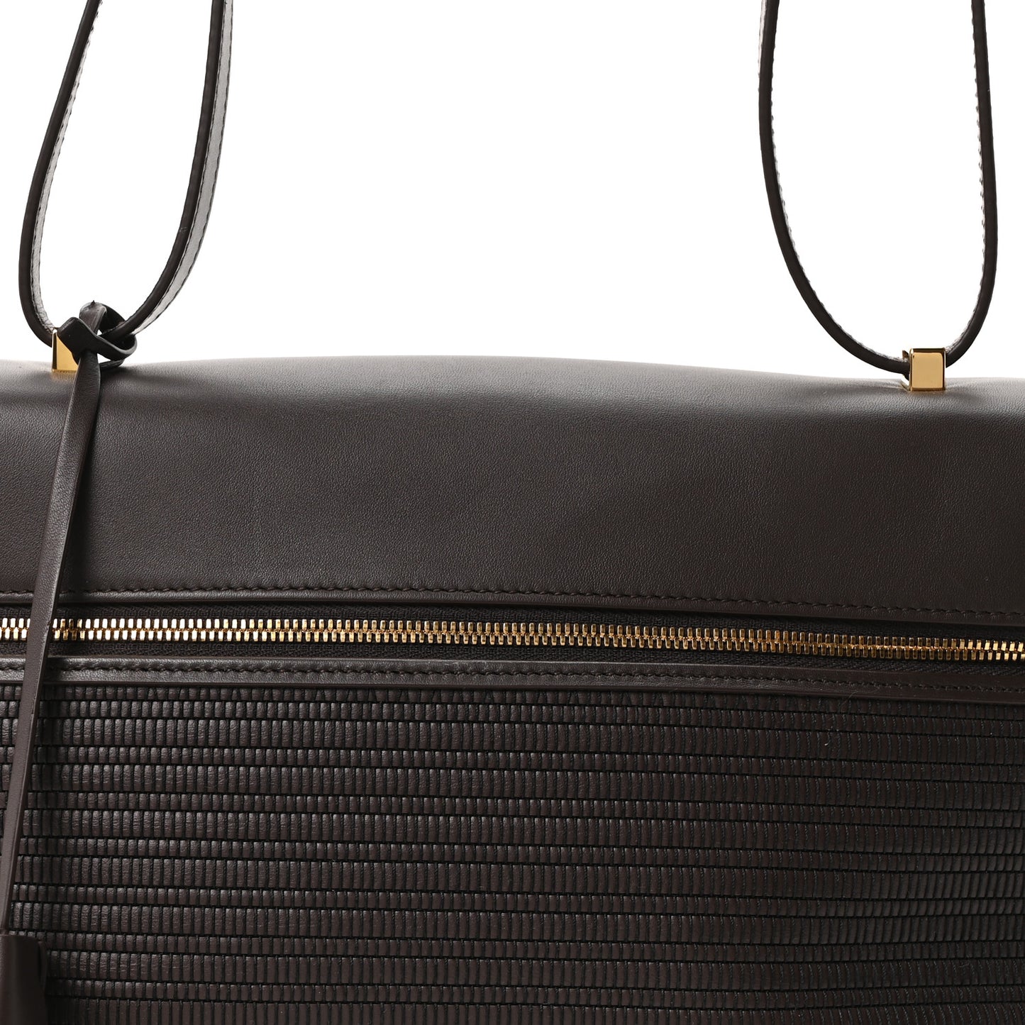 Ox Calfskin Woven Extra Bag L27  Colour Pecora Nera