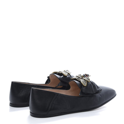Gucci Nappa Queen Margaret Loafers 37.5 Black 4 of 9
