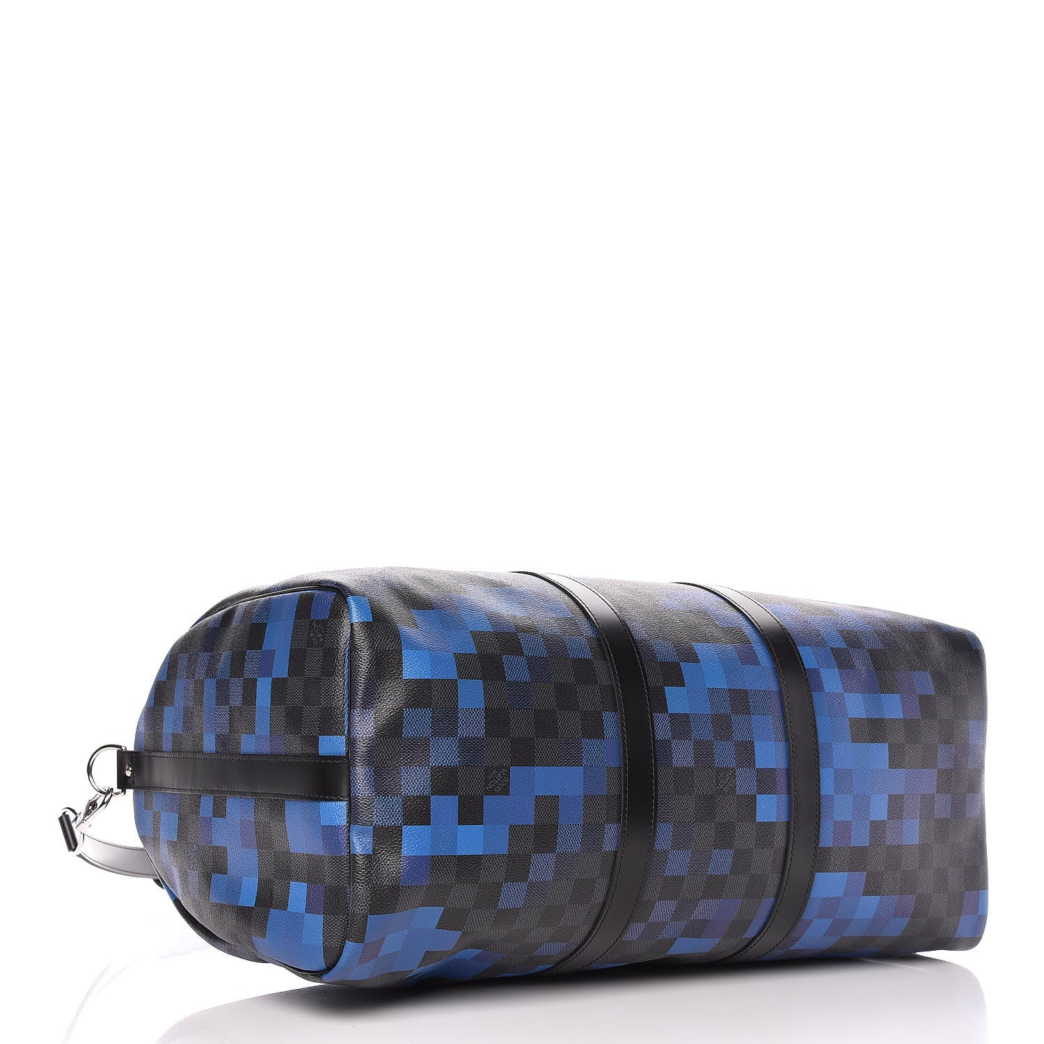 Louis Vuitton Damier Graphite Pixel Keepall Bandouliere 50 Blue 4 of 10