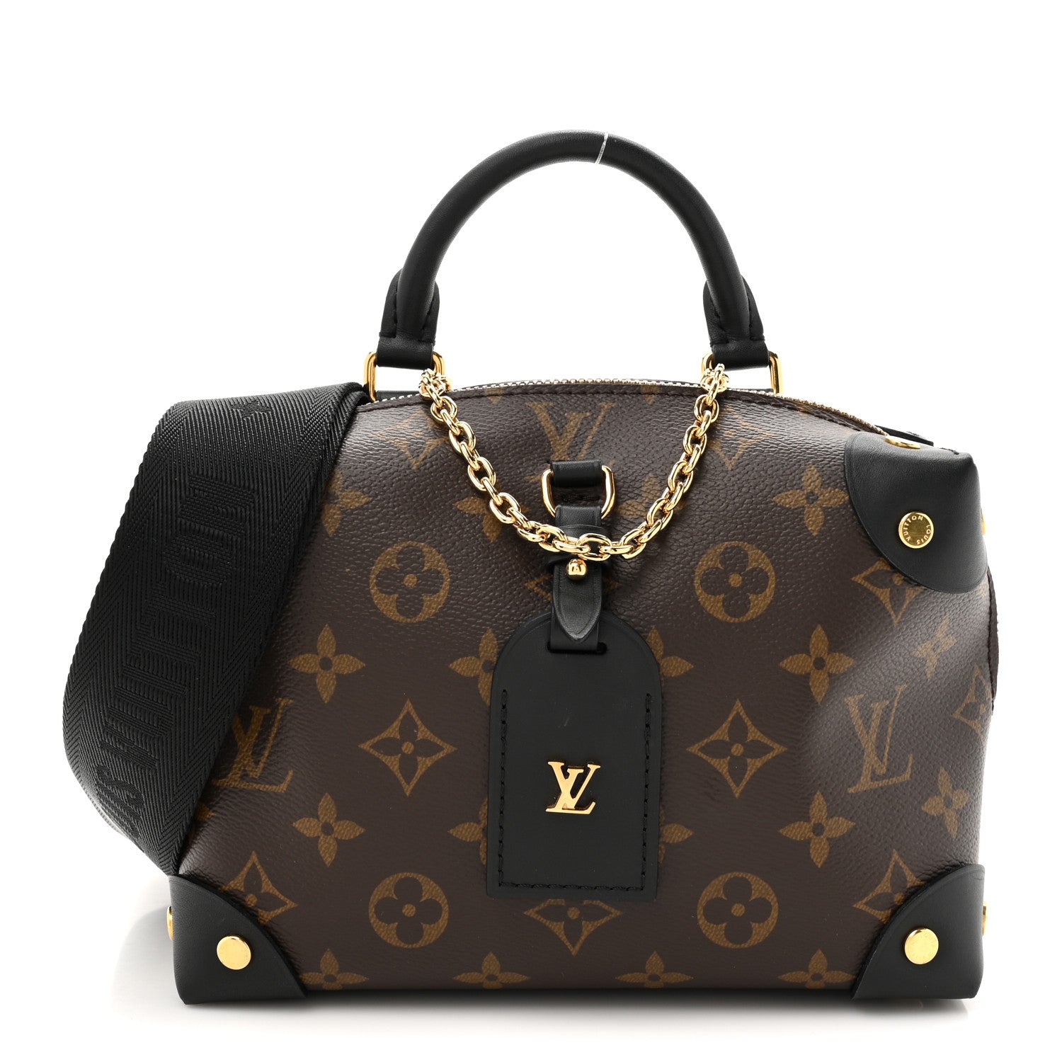 Louis Vuitton Monogram Petite Malle Souple Black 1 of 14