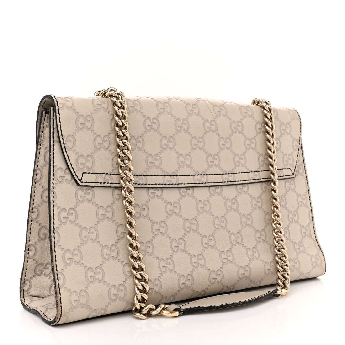 Guccissima Signature Medium Emily Chain Shoulder Bag Mystic White