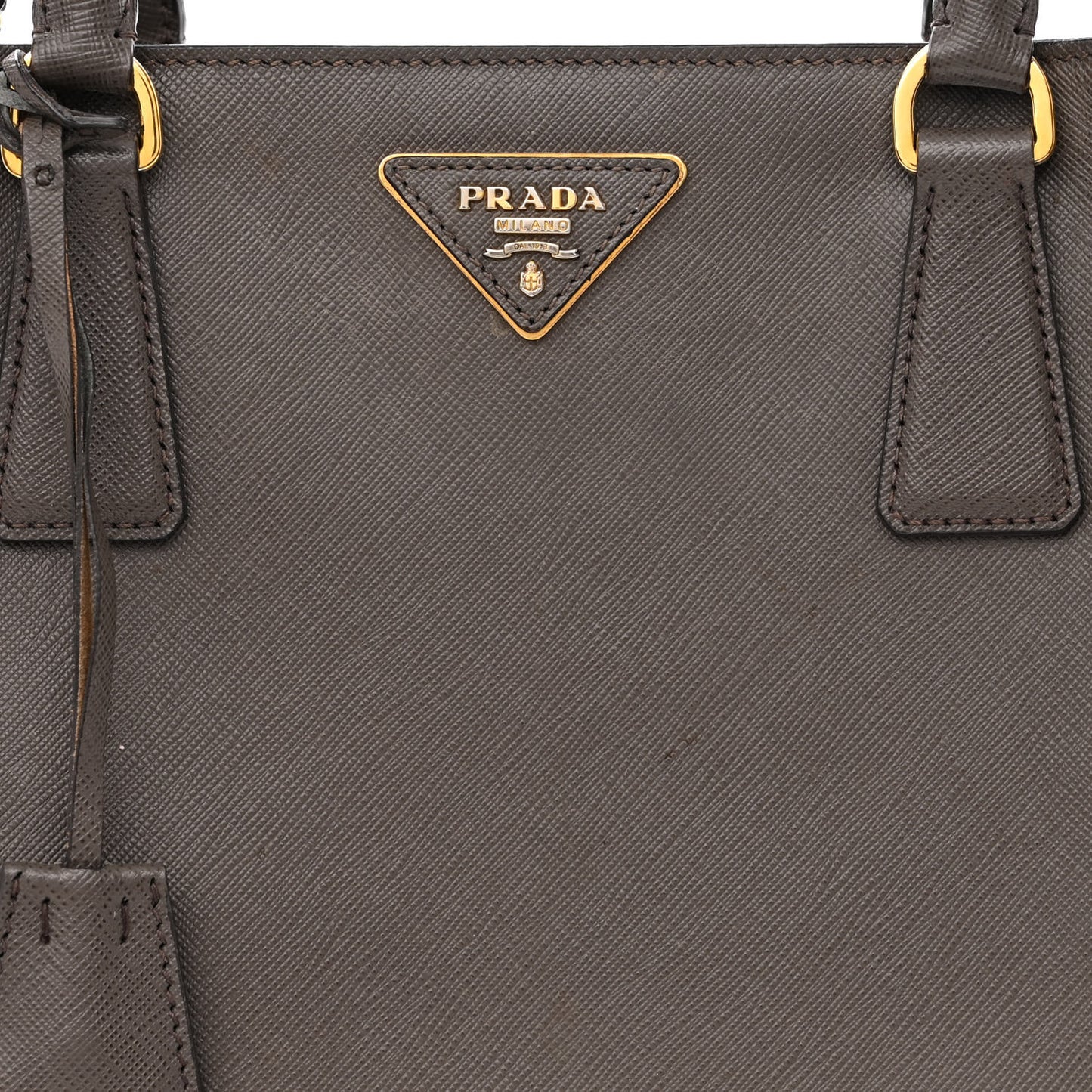 Saffiano Medium Galleria Double Zip Tote Argilla