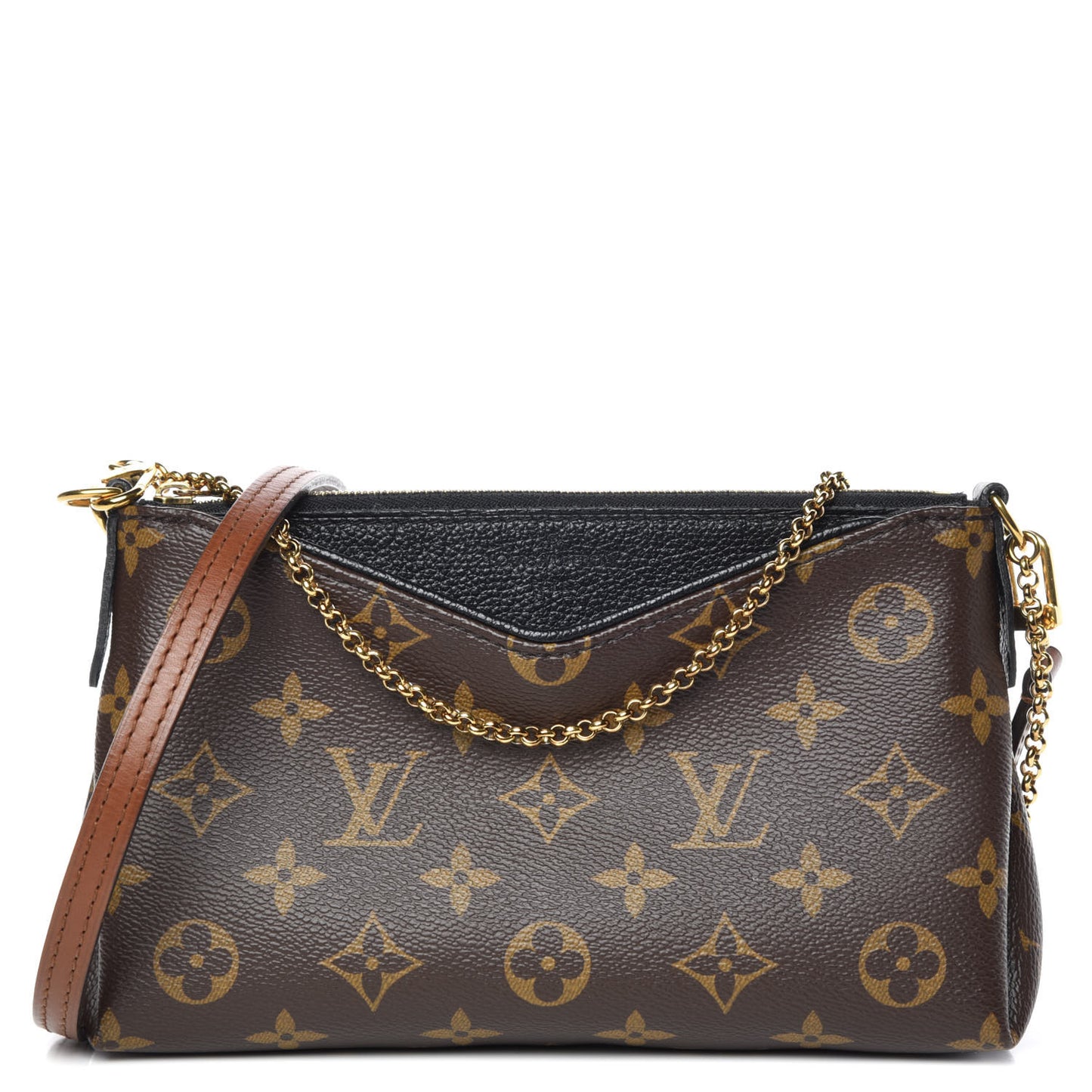 Monogram Pallas Clutch Black