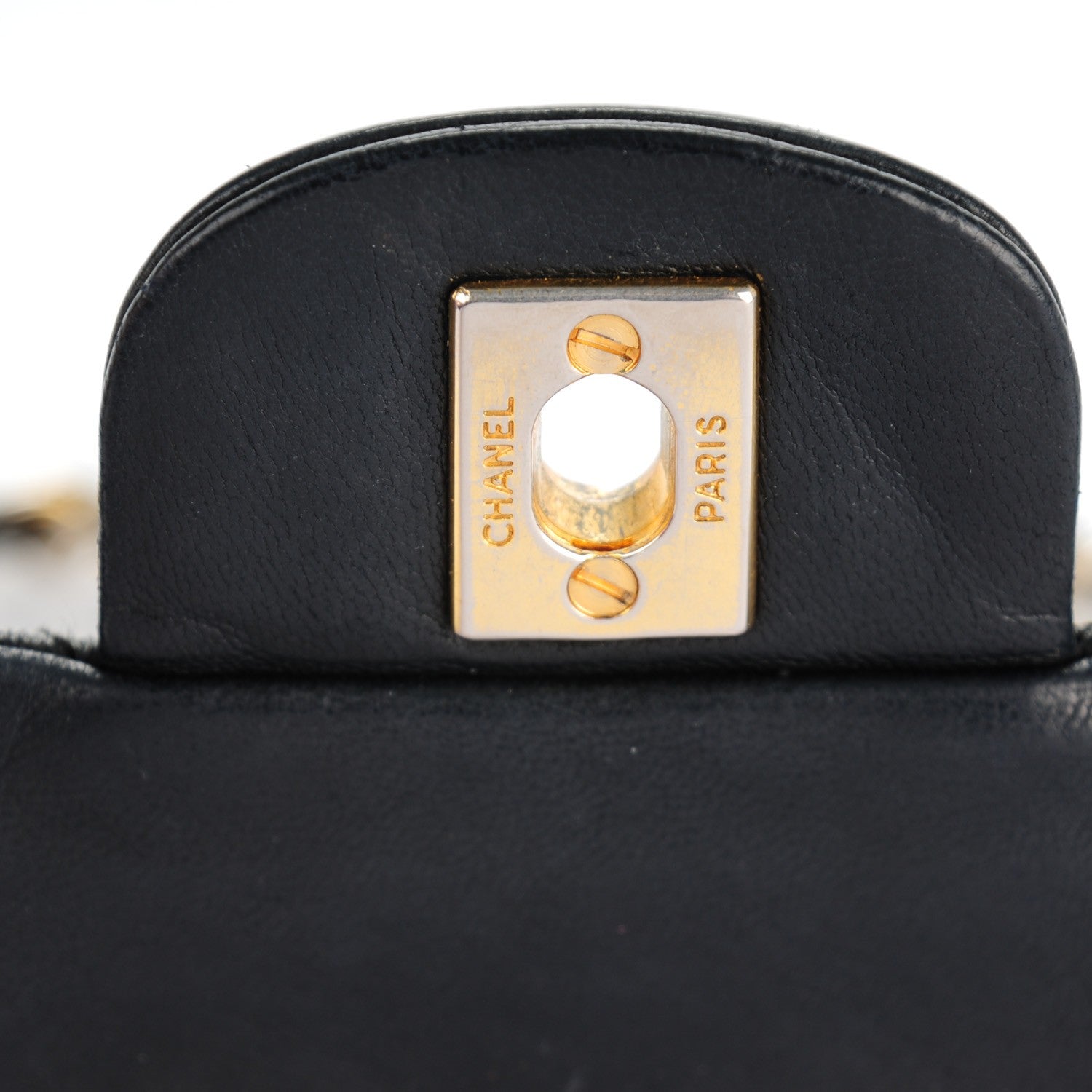 Chanel Lambskin Quilted Medium Double Flap Black 6 of 8