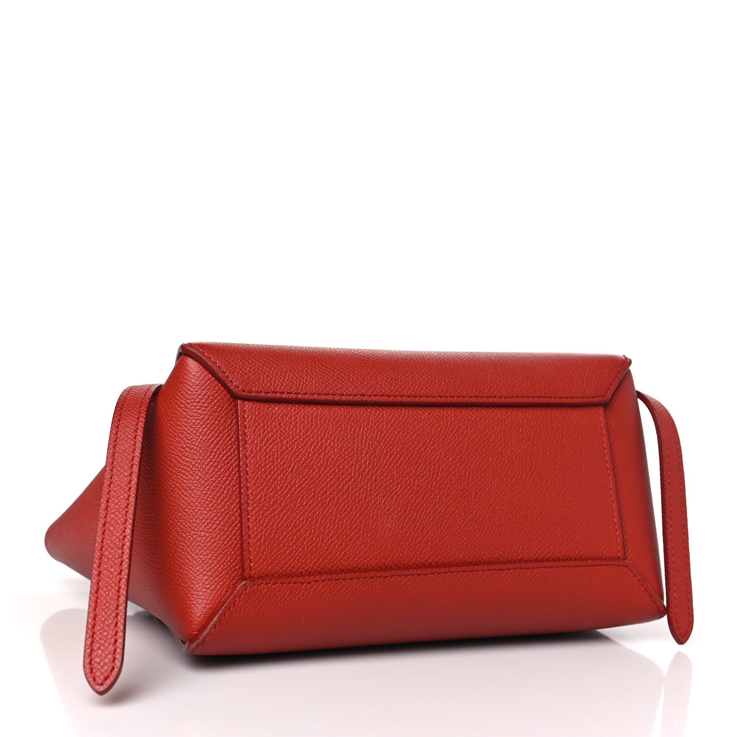 Celine Grained Calfskin Nano Belt Bag Coquelicot 4 of 12