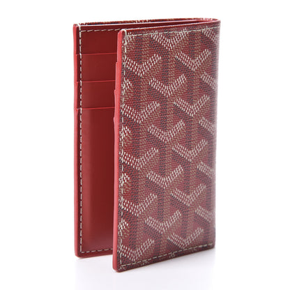 Goyard Goyardine Saint Pierre Card Holder Red 2 of 8