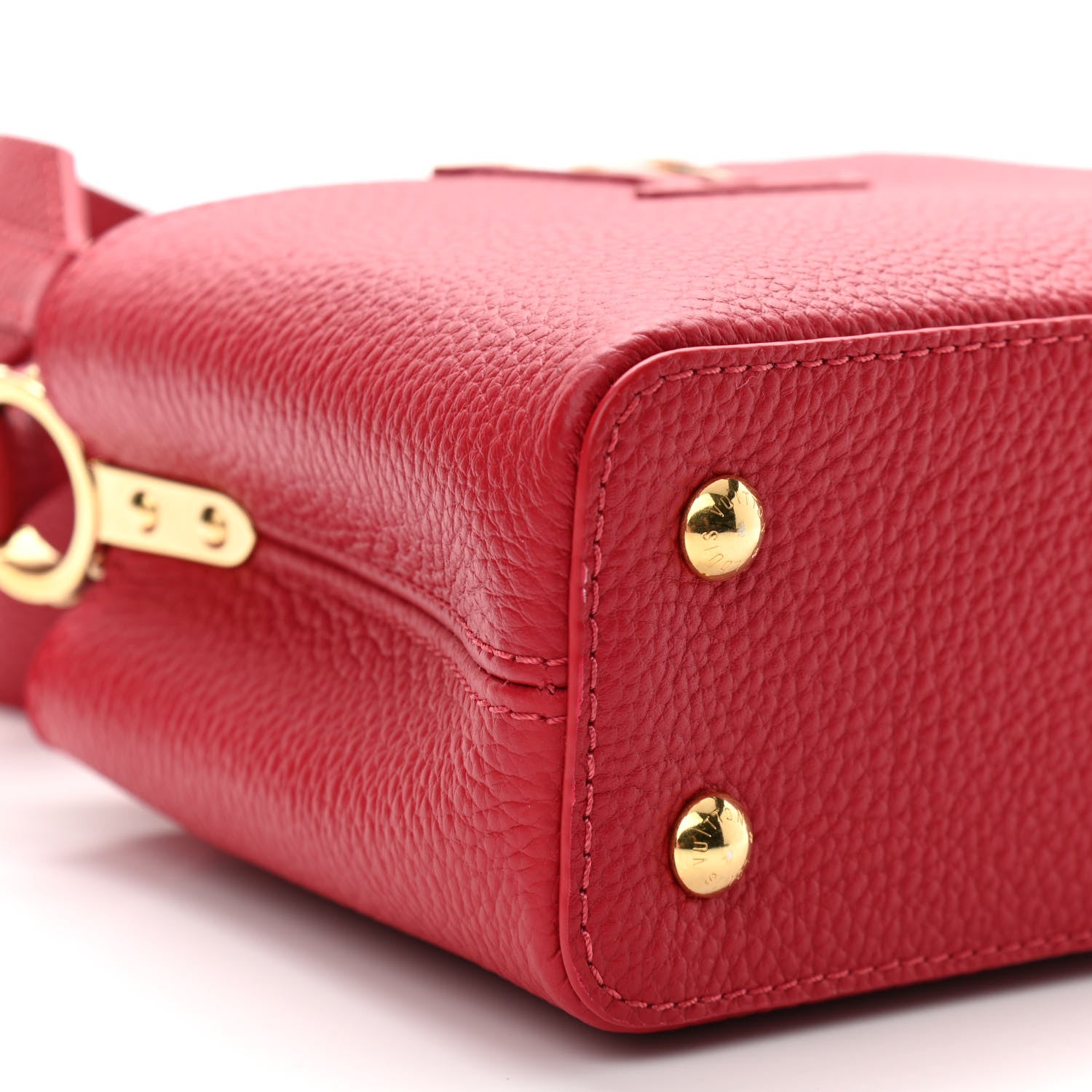 Louis Vuitton Taurillon Mini Capucines Scarlet 9 of 10