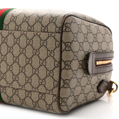 Gucci GG Supreme Monogram Web Medium Ophidia Top Handle Bag Beige Ebony 10 of 13