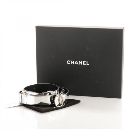 Chanel Calfskin CC Mirror Belt 95 38 Silver 4 of 7