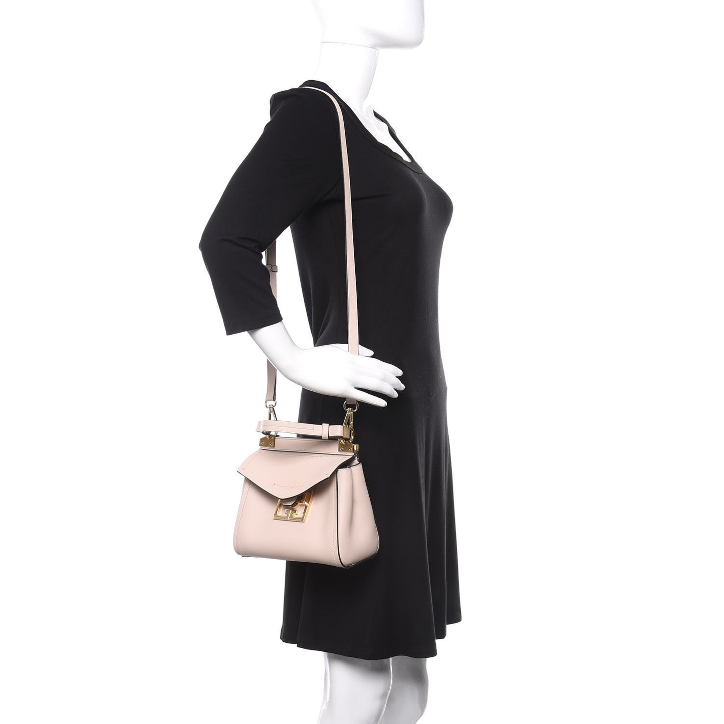 Calfskin Mini Mystic Shoulder Bag Pale Pink