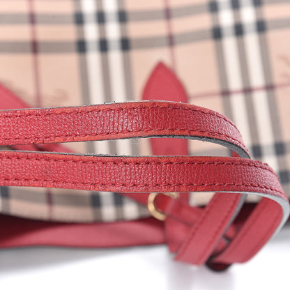 Burberry Haymarket Check Reversible Tote Red 23 of 25