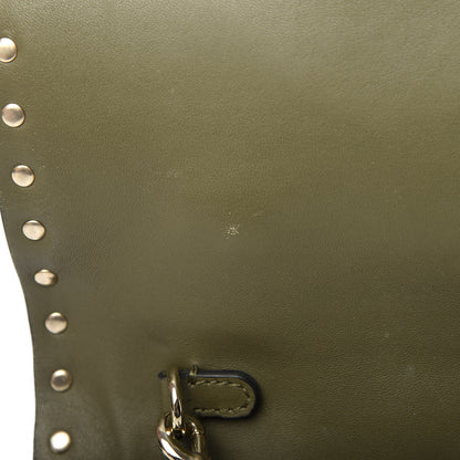 Valentino Garavani Nappa Canvas Camouflage Rockstud Wristlet Clutch Army Green 8 of 8