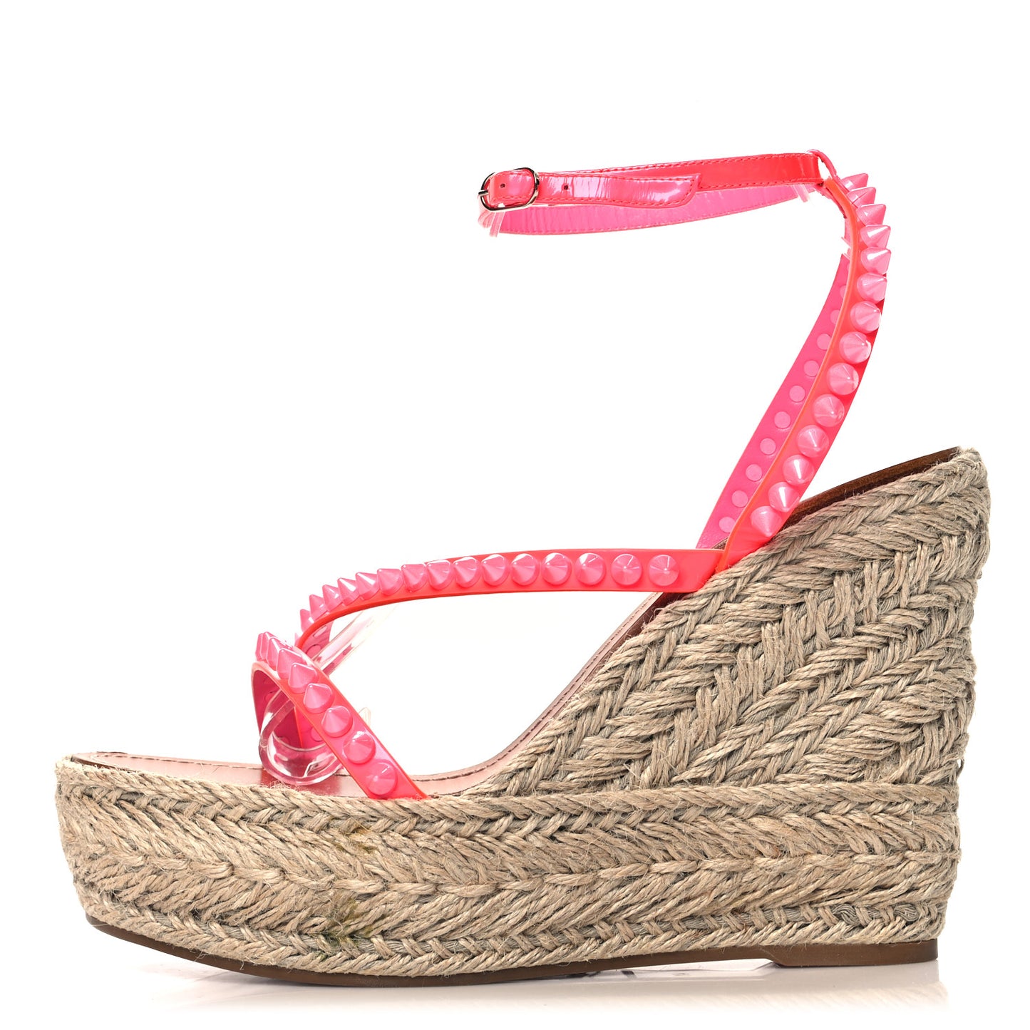 Patent Mafaldina 120 Wedge Sandals 41 Pink
