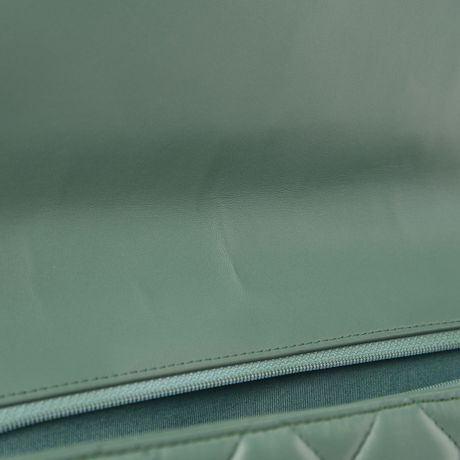 Chanel Lambskin Quilted Maxi Single Flap Green 10 of 11