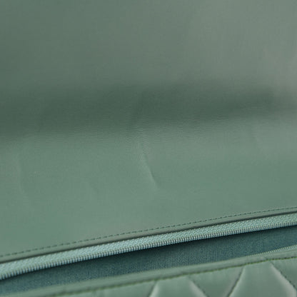 Chanel Lambskin Quilted Maxi Single Flap Green 10 of 11