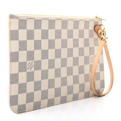 Louis Vuitton Damier Azur Neverfull MM GM Pochette 3 of 7