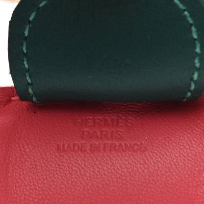 Hermes Milo Lambskin Grigri Rodeo Horse Bag Charm MM Rose Azalee Malachite Lime Celeste 3 of 3