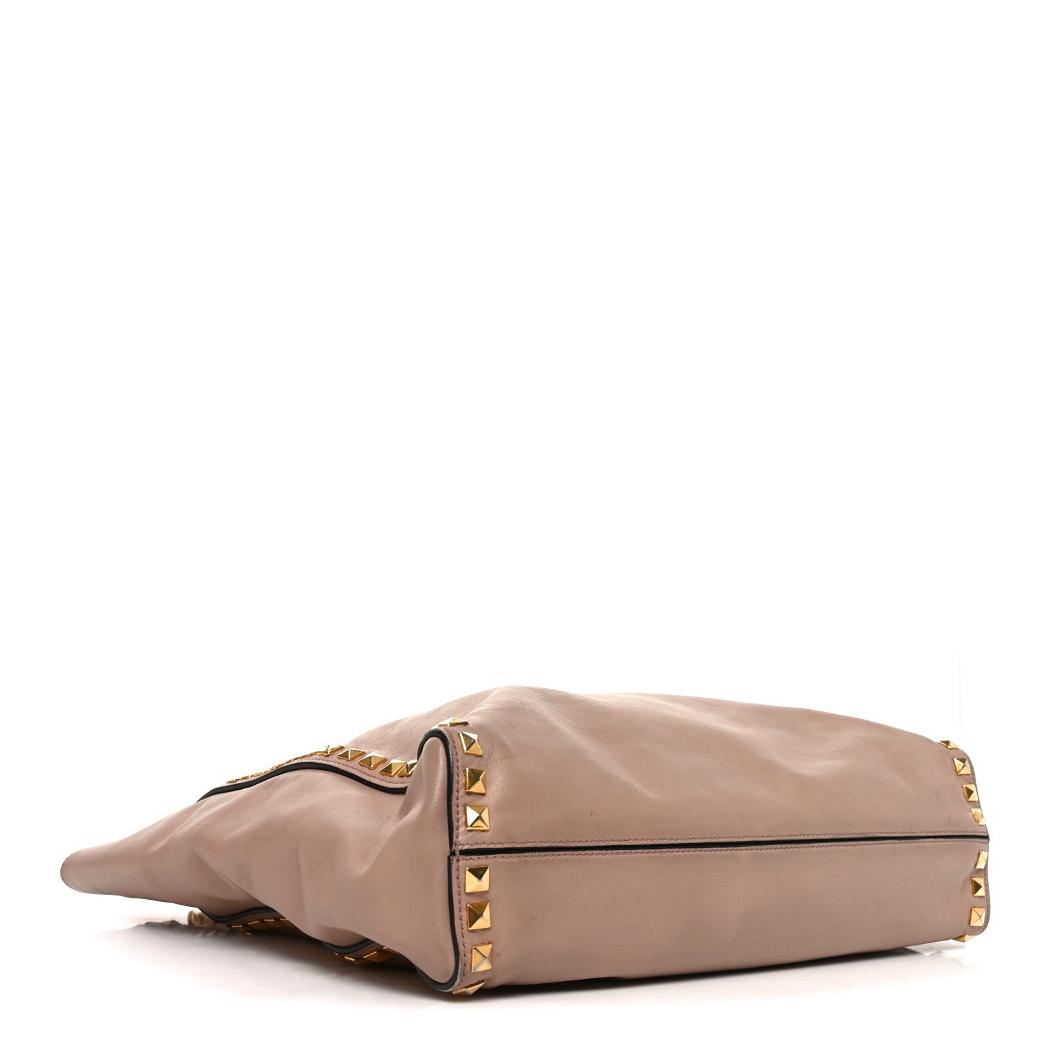 Miu Miu Soft Calf Studded Shopping Tote Cammeo 4 of 12