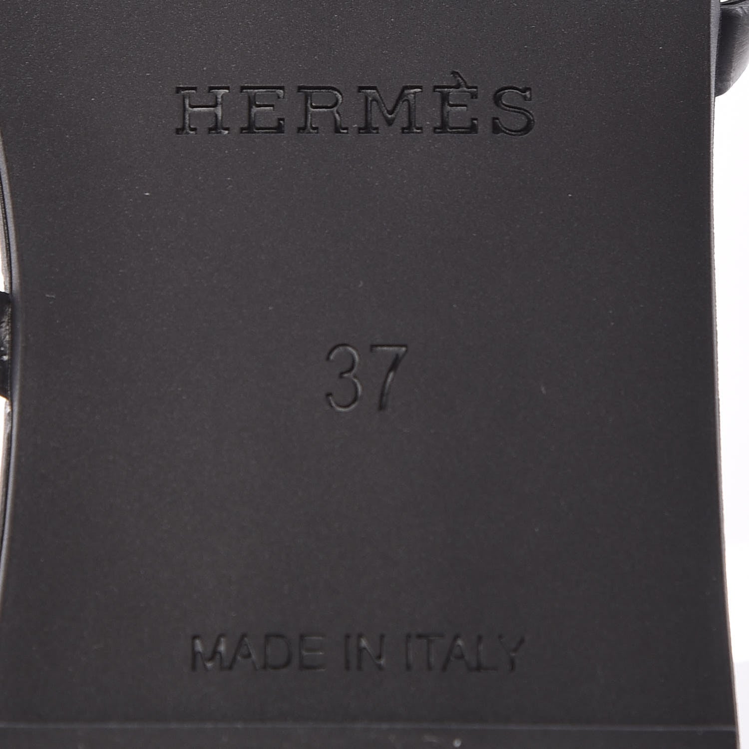 Hermes Rubber Chaine d'Ancre Rivage Sandals 37 Black 6 of 8
