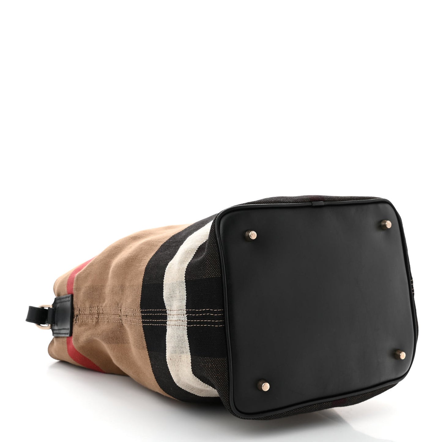 Canvas Mega Check Medium Ashby Hobo Black