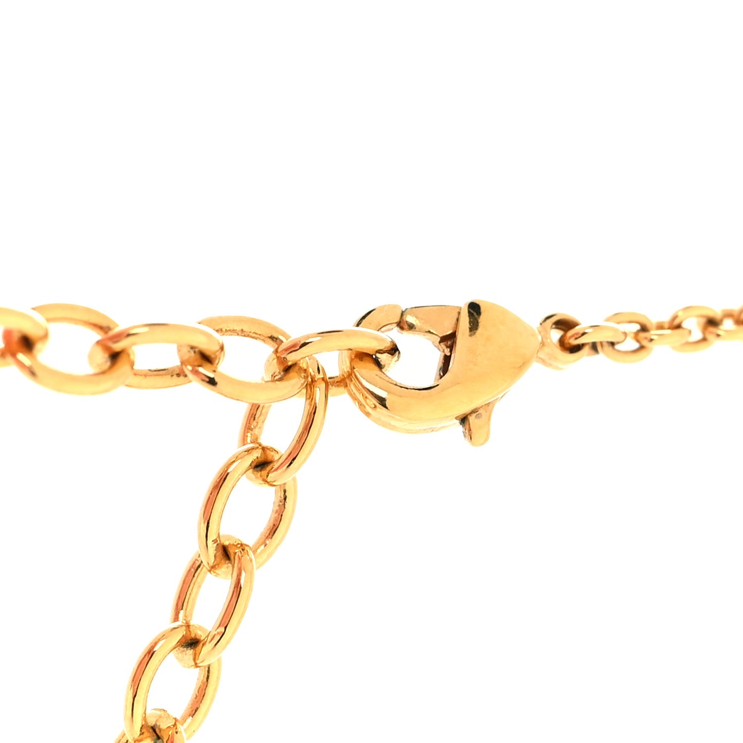 Metal Crystal LV Iconic Necklace Gold