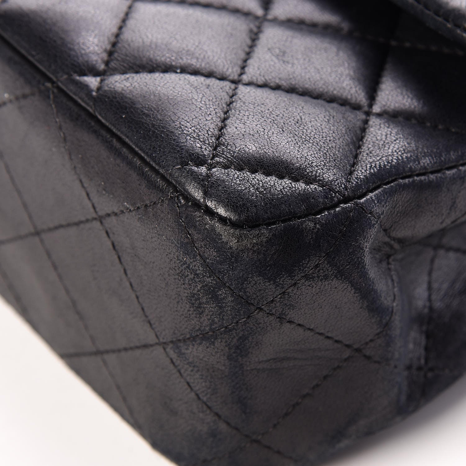 Chanel Lambskin Quilted Medium Double Flap Black 12 of 20