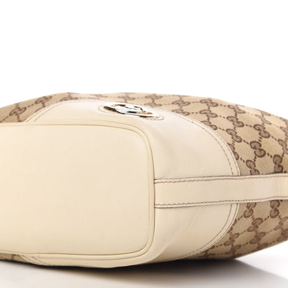Gucci Monogram Medium New Britt Hobo Off White 9 of 10