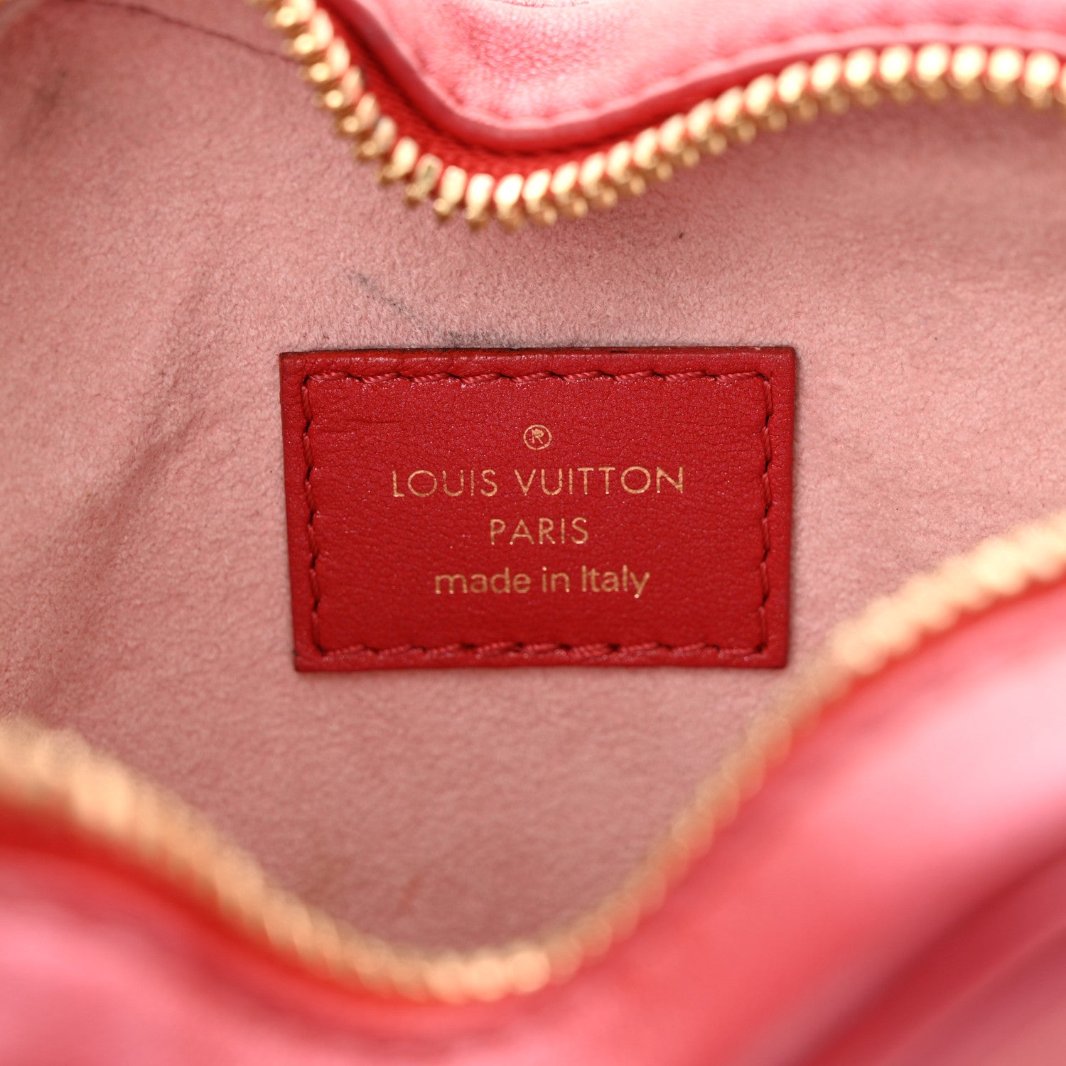 Louis Vuitton Lambskin Embossed Monogram Fall In Love Sac Coeur Heart Chain Bag Lipstick Red 6 of 12