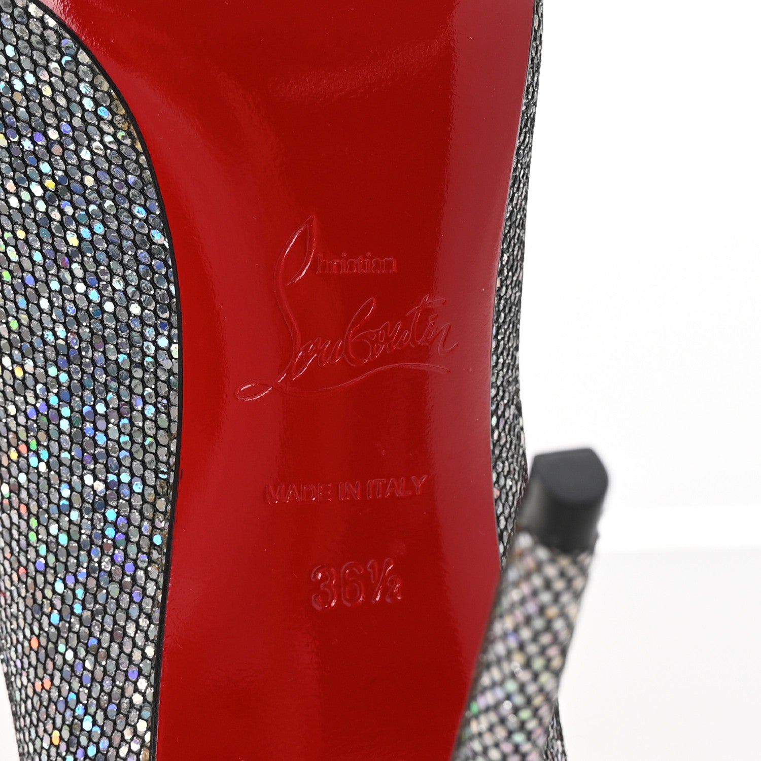 Christian Louboutin Glitter Disco Ball Pigalle Follies 100 Pumps 36.5 Multicolor 7 of 9